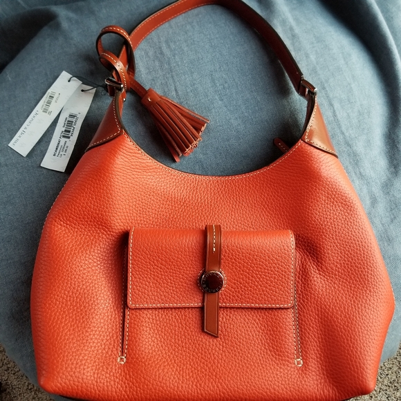 Dooney & Bourke Persimmon leather shoulder bag - Picture 15 of 15